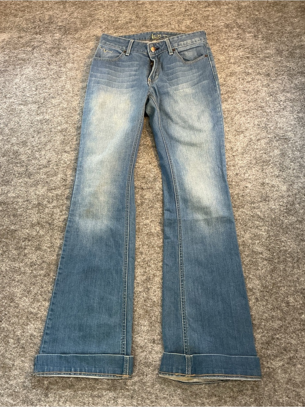 KIMES Western Rodeo Lola Light Blue Flared Jeans Size 4/34
